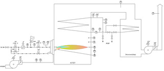 Водогрейный котёл с одной горелкой